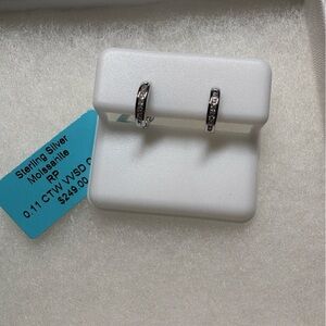 Sterling Silver Moissanite Earrings